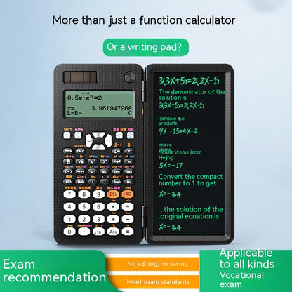 Foldable Scientific Calculator with LCD Writing Pad (photo 3)