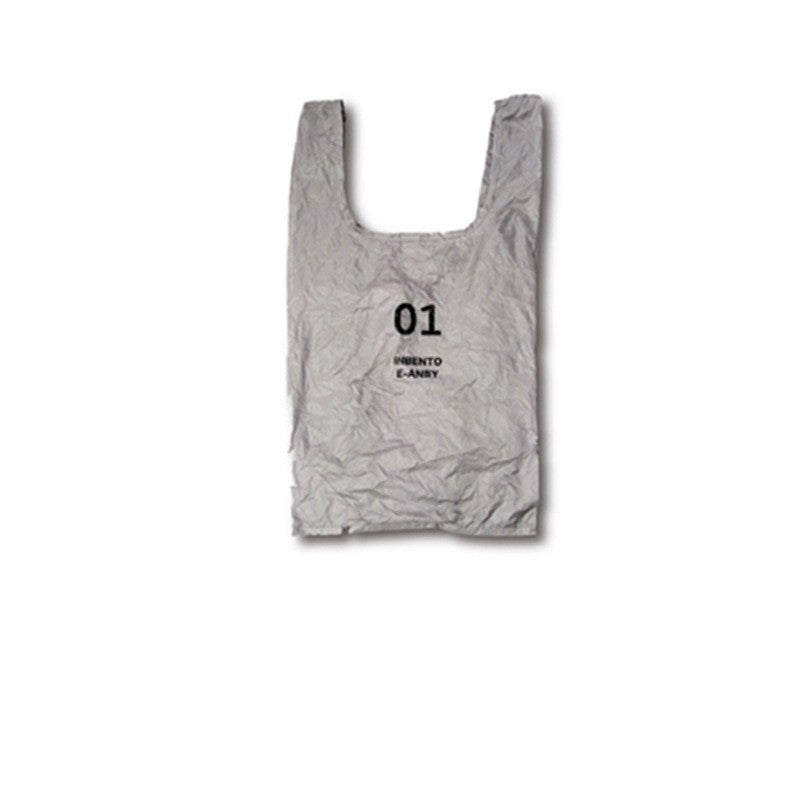 Foldable Reusable Shopping Bag, Polyester - Gray (photo 2)