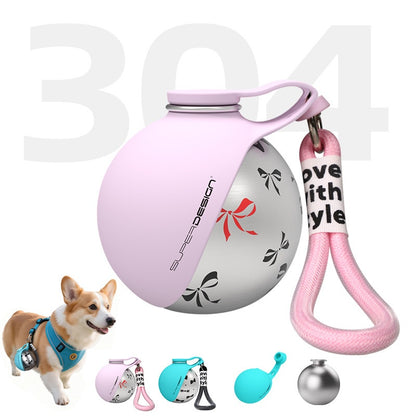 Portable Dog Water Bottle with Waste Bag Dispenser (photo 2)