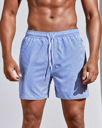 Men's 3D Striped Print Shorts (photo 7)