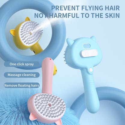 Rechargeable Self-Cleaning Pet Mist Slicker Brush (photo 8)