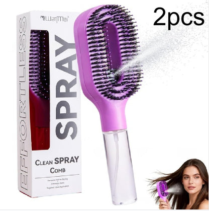 2-in-1 Detangling Brush with Built-In Mist Spray Bottle (photo 17)