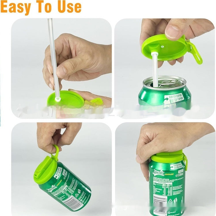 Reusable Soda Can Lid with Straw (photo 10)