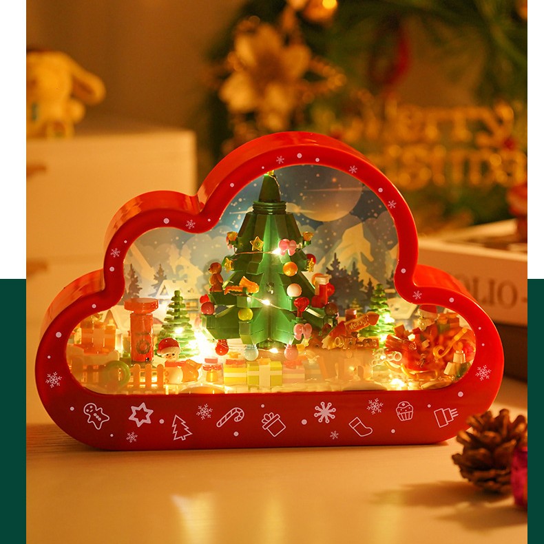 Building Block Cloud Mirror Night Lamp (photo 4)