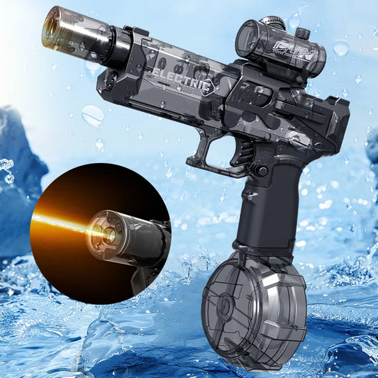 Electric Water Blaster Toy with Light, USB Rechargeable