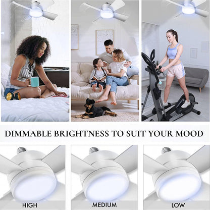 Screw-In LED Light and Fan with Remote, E26 (photo 4)