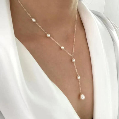 Double-Layer Pearl-Style Necklace (photo 8)