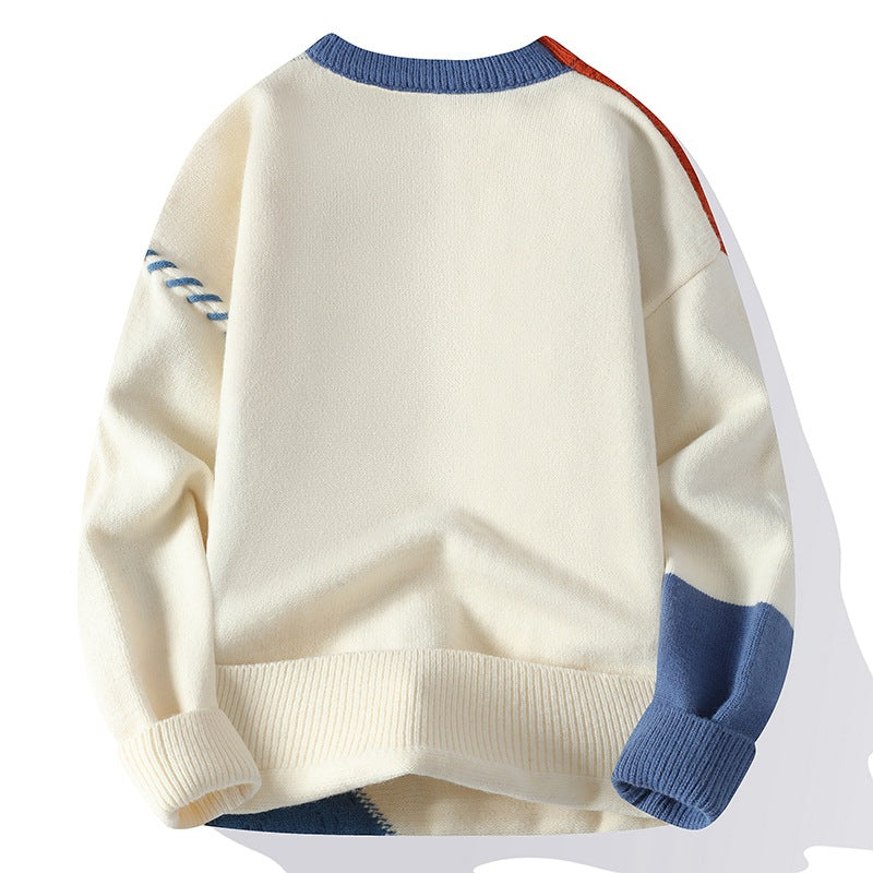 Men's Colorblock Knit Pullover Sweater (photo 7)